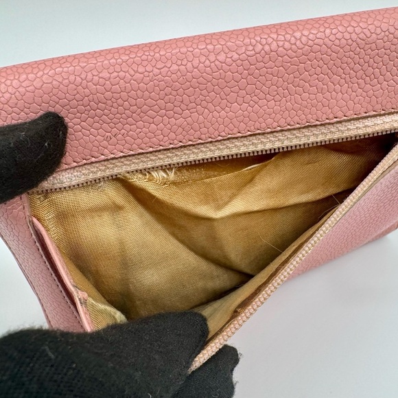 Authentic Chanel Pink Leather Women's Wallet | Fair Condition - Picture 4 of 12